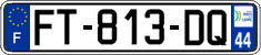 French license plate, SIV (ordinary)