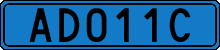 License plate of Sweden, Diplomatic