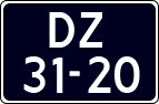 License plate of the Netherlands, Imported oldtimers (cars)