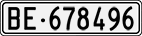License plate of Switzerland, Cars