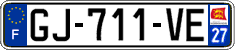 French license plate, SIV (ordinary)