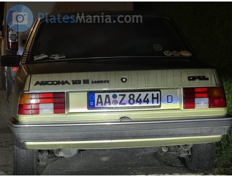 AA Z 844H, Opel Ascona