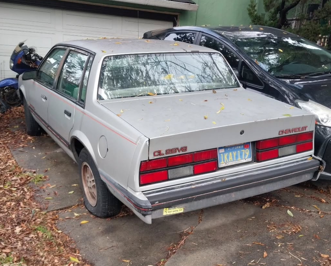 1KAY179, Chevrolet Celebrity 1st gen 4-door Sedan (W19; A-body), 1981–1985