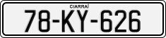 License plate of Ireland, Regular plates