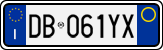 License plate of Italy, Cars (1994 year series)
