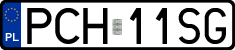 License plates of Poland, Regular car plates