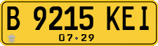 License plate of Indonesia, Commercial vehicles