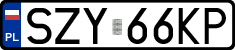 License plates of Poland, Regular car plates
