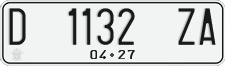License plate of Indonesia, Regular plates