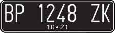 License plate of Indonesia, Regular plates
