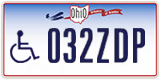 Ohio, Vehicles for disabled persons (123ABC)