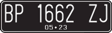 License plate of Indonesia, Regular plates