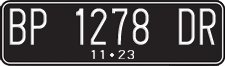 License plate of Indonesia, Regular plates
