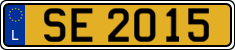 License plate of Luxembourg, 2003 year system