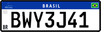 License plate of Brazil, Private owners (Mercosul)