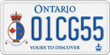 Ontario, Specialty plates (12AB34)