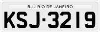 License plate of Brazil, Private owners (1990)