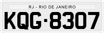 License plate of Brazil, Private owners (1990)