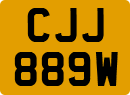 License plate of the United Kingdom, 1963 year system