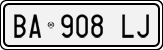 License plate of Italy, Cars (1994 year series)