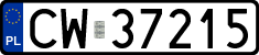License plates of Poland, Regular car plates