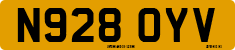 License plate of the United Kingdom, 1983 year system