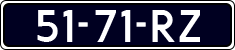 License plate of the Netherlands, Cars