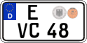 German license plate, Regular plates