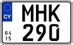 License plate of Cyprus, Regular plates