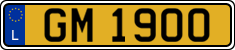 License plate of Luxembourg, 2003 year system