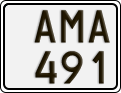 License plate of Sweden, Regular plates