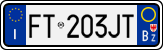 License plate of Italy, Cars (1994 year series)