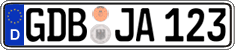 German license plate, Regular plates