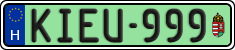 license plates of Hungary, Vanity Plates (2022)