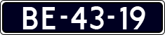 License plate of the Netherlands, Imported oldtimers (commercial vehicles)