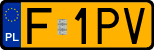License plates of Poland, Oldtimers