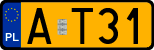 License plates of Poland, Oldtimers