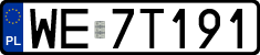 License plates of Poland, Regular car plates