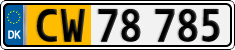 License plate of Denmark, Lower-taxed commercial vehicles