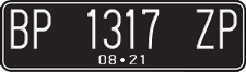 License plate of Indonesia, Regular plates