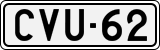 License plate of Finland, Cars