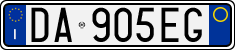 License plate of Italy, Cars (1994 year series)