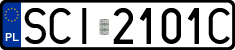 License plates of Poland, Regular car plates