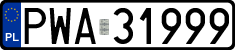 License plates of Poland, Regular car plates