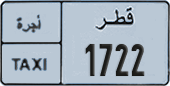 License plate of Qatar, Taxi