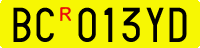License plate of Italy, Cars (1994 year series)