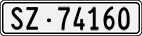 License plate of Switzerland, Cars