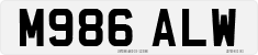 License plate of the United Kingdom, 1983 year system