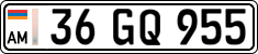 License plate of Armenia, Private owners