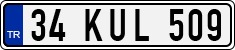 License plate of Turkey, Regular plates